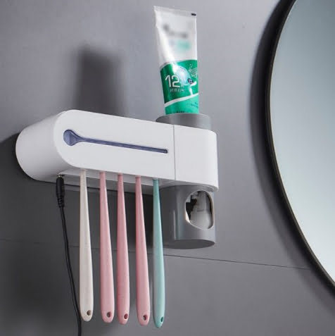 This Is The Product Image Of The Toothbrush Holder With Uv Sterilizer