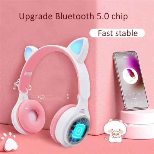 Pink Headphones With Cat Ears4 | High In Fever, Low In Price