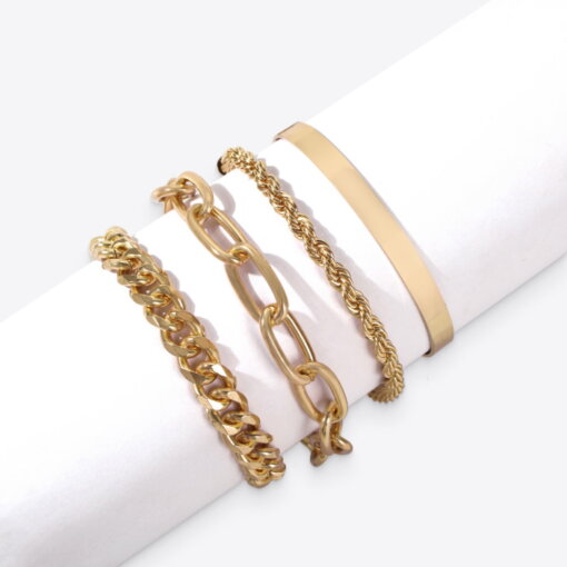 The Image Shows The Trendy Bracelet Set In Detail