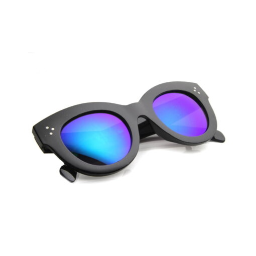 This Is A Product Image Of The Black Midnight Cat-Eyed Sunglasses