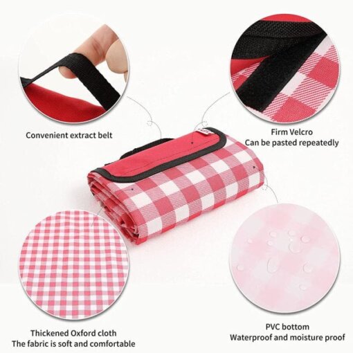Red Checkered Picnic Blanket2